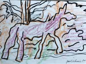 Jan Sierhuis - Dier in landschap verkocht voor € 95!