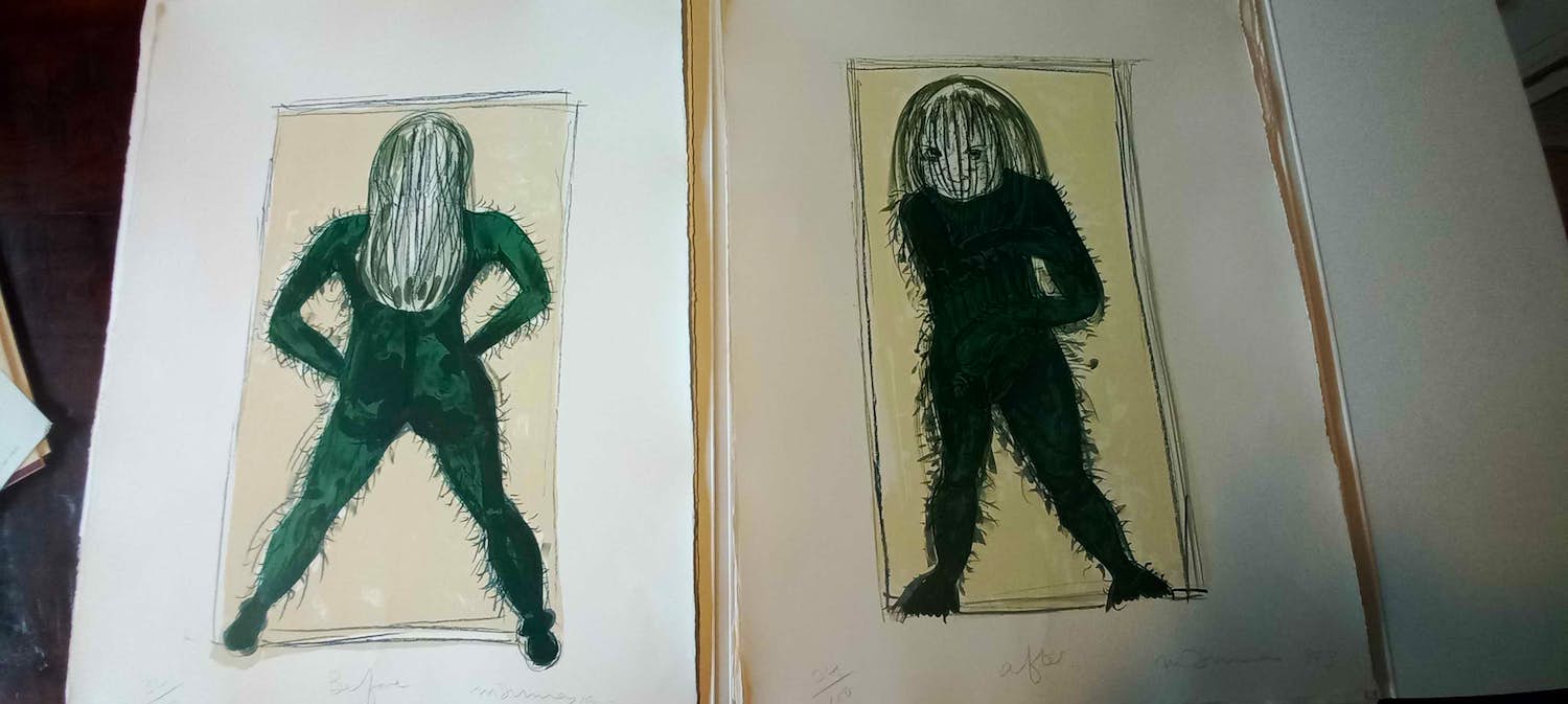 Marlene Dumas - Before & After tweeluik verkocht voor € 2000!