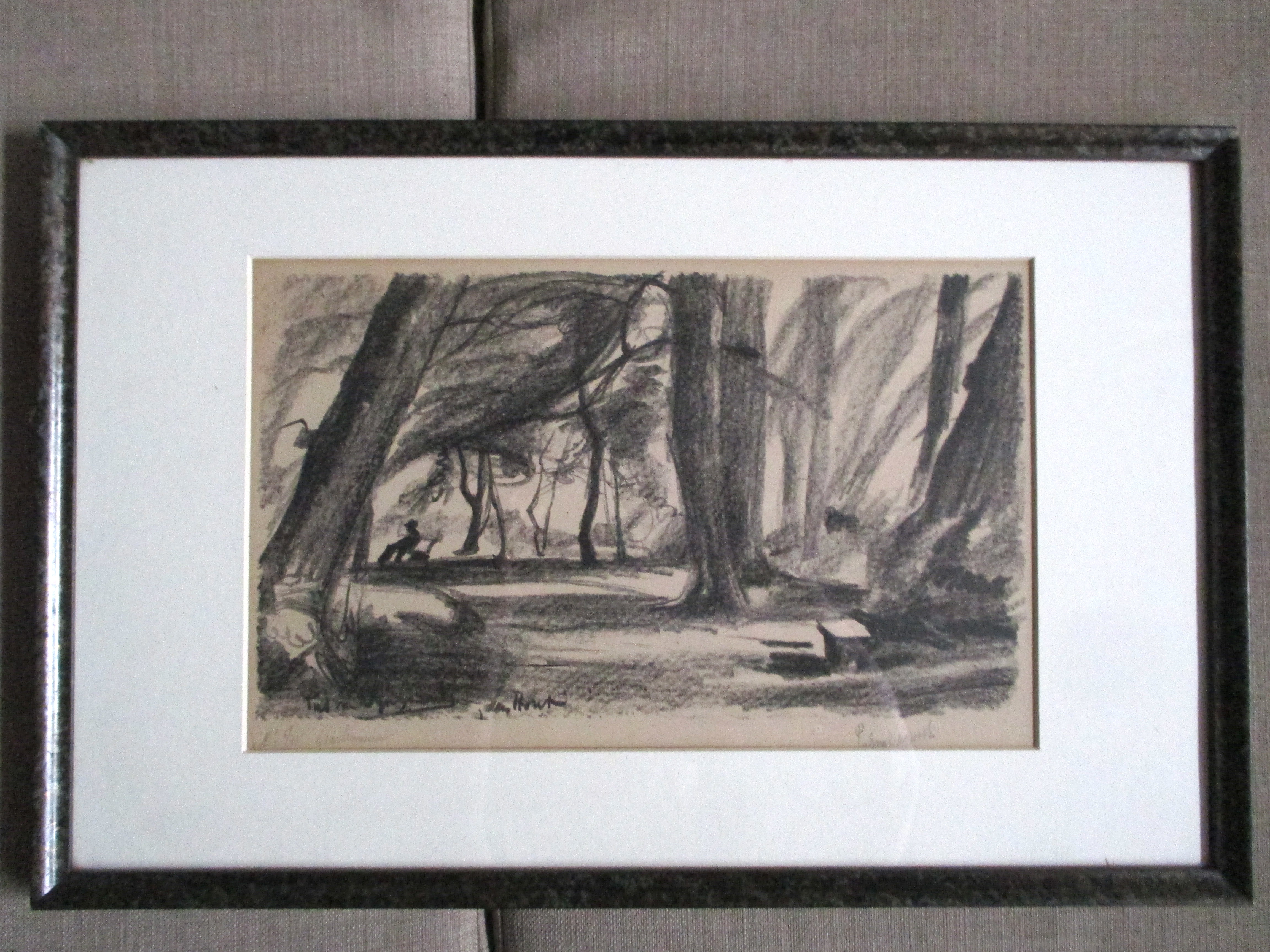 Piet van Wijngaerdt - Ingelijste Litho "Haarlemmerhout" kopen? Bied vanaf 45!