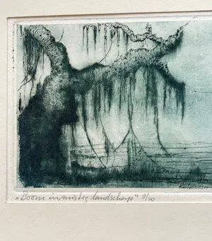 Eugene Peters - Boom in mistig landschap kopen? Bied vanaf 25!