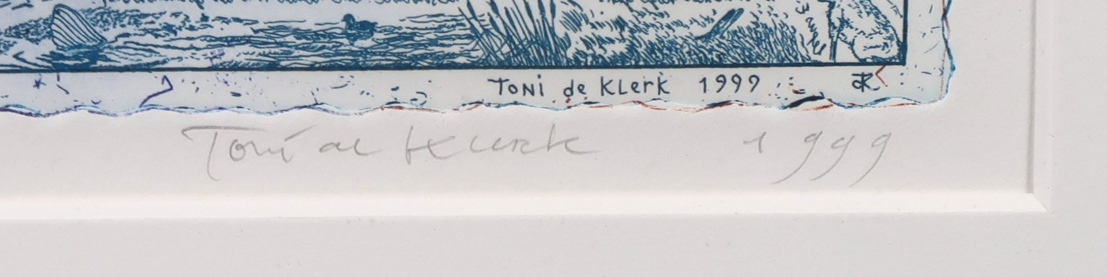 Toni de Klerk - Kleurenets en aquatint, Water en licht - Ingelijst kopen? Bied vanaf 30!