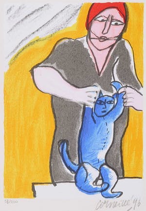 Corneille - Zeefdruk, Hommage aan Jan Steen kopen? Bied vanaf 100!