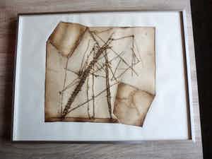 Werner Moonen - Abstracte Ets, zonder titel verkocht voor € 40!
