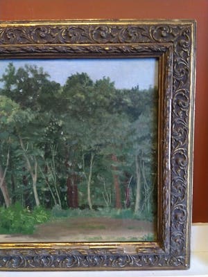 Niet of onleesbaar gesigneerd - N.Bast...?? - Eind 19e eeuw - Boslandschap kopen? Bied vanaf 1!