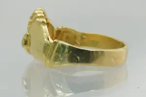49 - Mooie 18 krt geel gouden Surinaamse vriendschaps-ring - unisex model kopen? Bied vanaf 265!