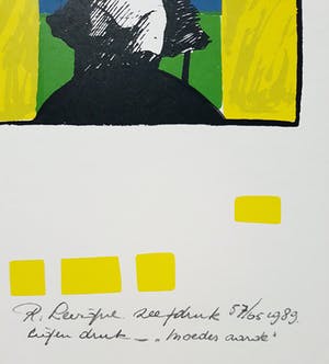 Renaud Levigne - Moeder aarde, zeefdruk kopen? Bied vanaf 50!