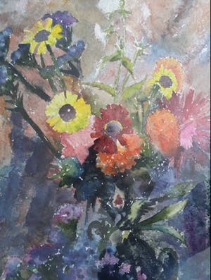 Jan van der Veer - Bloemen in vaas. Vlot werk. kopen? Bied vanaf 1!