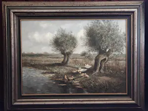 Henk Roosink - Eenden in polderlandschap kopen? Bied vanaf 195!