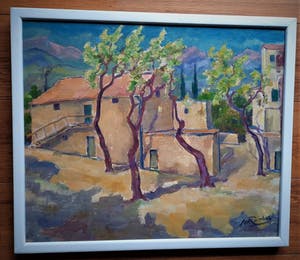 Jan Harmannus Lambeck - Dorpsgezicht in Toscana kopen? Bied vanaf 175!