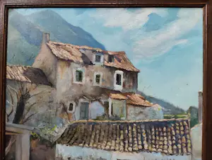 Johannes Graadt van Roggen - Zuid-Europees dorpsgezicht kopen? Bied vanaf 575!