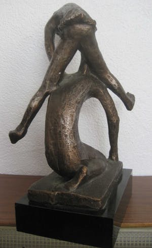 Niet of onleesbaar gesigneerd - Haasje over - Bokspring kopen? Bied vanaf 10!