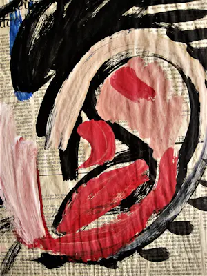 Niet of onleesbaar gesigneerd - Night Gall. Donkersloot - PoP-Art Gouache op krant "Man&Vrouw" kopen? Bied vanaf 1!