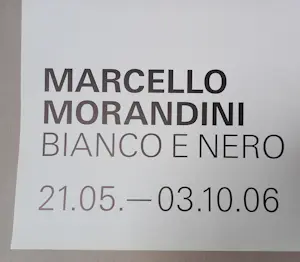 Buy Marcello Morandini - Bianco e Nero Ausstellungsplakat Museum Ritter 2006? Bid from 40!