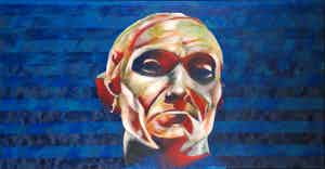 Jan Bollaert - Acryl op doek, Dantes Peak (Groot) verkocht voor € 1!