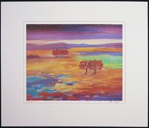 Hans Paus - Zeefdruk, Landschap kopen? Bied vanaf 10!