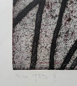 Jo Gaebler - Abstracte compositie, aquatint ets kopen? Bied vanaf 50!