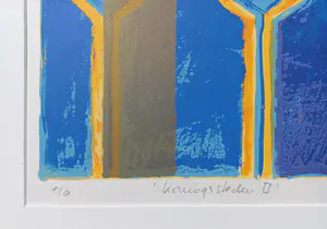 Milou Honig - Koningssteden II, zeefdruk (groot, in passe-partout) kopen? Bied vanaf 30!