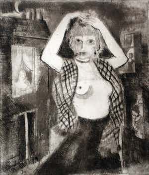 Jeanne Bieruma Oosting - Album met 12 etsen: Une selection des fleurs du mal - 1976 verkocht voor € 250!