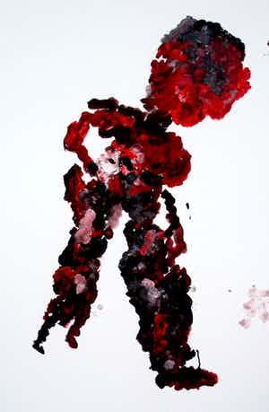 Armando - giclee: Der Krieger - 2015 verkocht voor € 135!