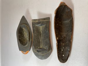 Yoruba - 2 African Yoruba and 1 fang passport masks - Nigeria. kopen? Bied vanaf 15!