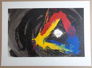 Raymond Moretti - FIGURATIE / KLEURLITHO + RELIEF / 55x76cm / SIG kopen? Bied vanaf 25!