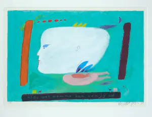 Wouter Stips - Zeefdruk, Alles wat mama kan - Ingelijst kopen? Bied vanaf 50!