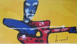 Herman Brood - Guitar man - Nieuw ingelijst (Groot) kopen? Bied vanaf 525!
