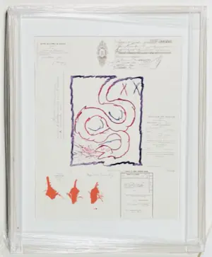 Pierre Alechinsky - zonder titel maar met lijst! kopen? Bied vanaf 995!