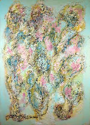 Bert Braam - Acryl op doek, Plantaardig - Ingelijst (Groot) verkocht voor € 120!