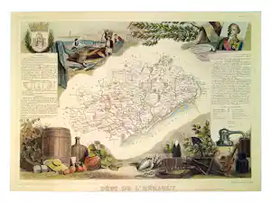 AcheterVictor Jules Levasseur - Illustrierter Nationalatlas (Südregion 21) – ca. 1845–1856? Enchérissez de 200!