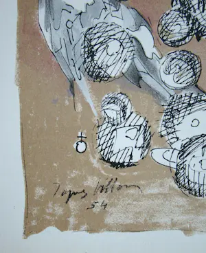 Jacques Villon - Planetaire constellatie - 1954 - Originele lithografie - Gesigneerd - Mourlot kopen? Bied vanaf 80!