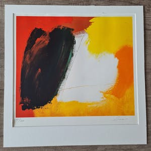 Eugene Brands - Abstracte compositie - 1000 ex. kopen? Bied vanaf 1!