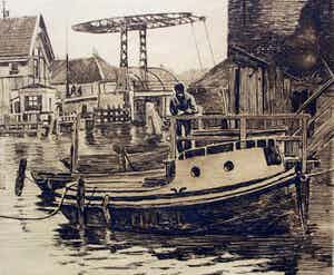 Willem Witsen - Ets: 's Gravenhekje verkocht voor € 295!