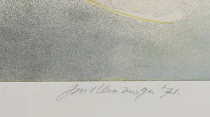 Joost Huizinga - Ets en aquatint, Abstracte compositie - Ingelijst kopen? Bied vanaf 1!