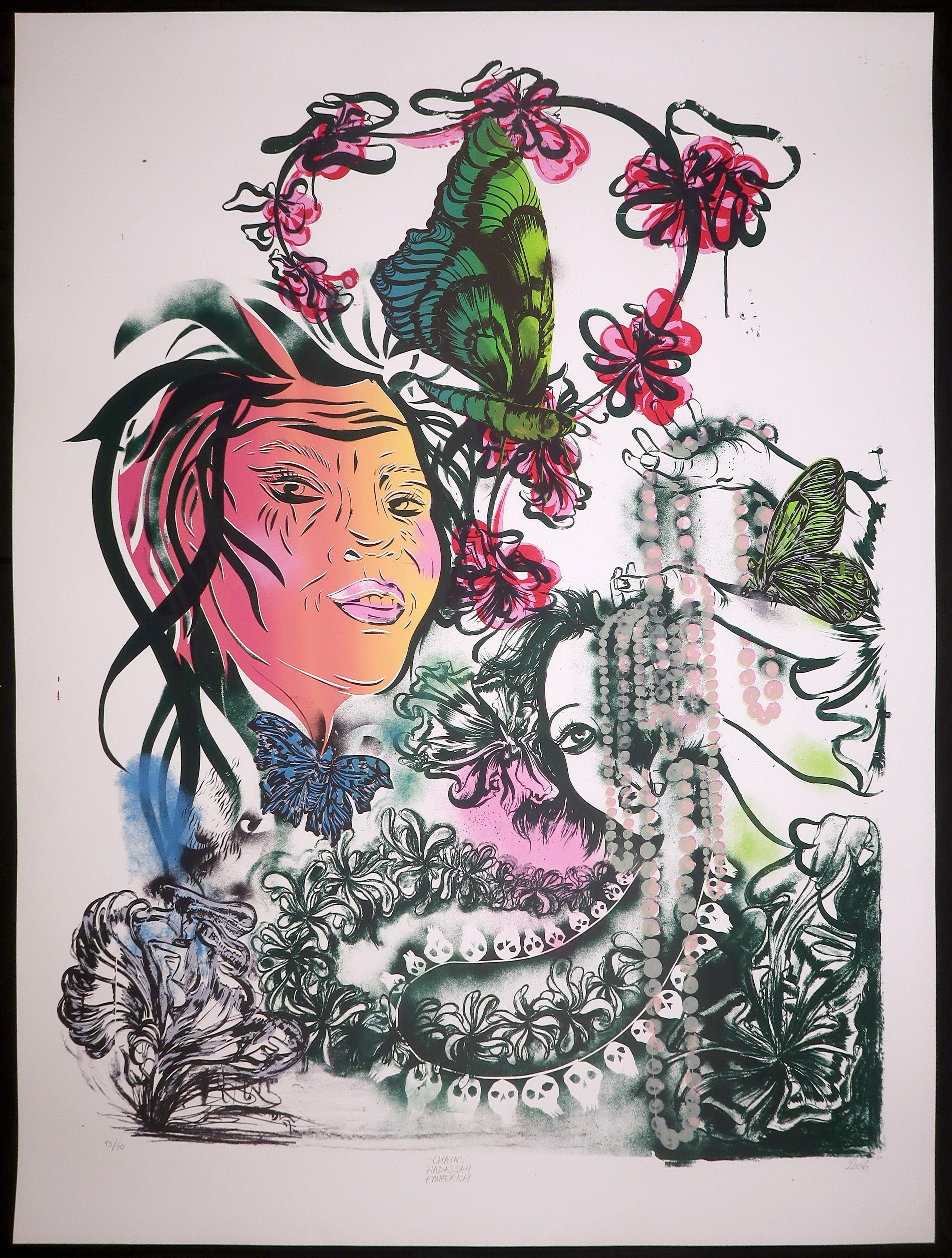 Hadassah Emmerich - Zeefdruk, Chains (Groot!) kopen? Bied vanaf 1!