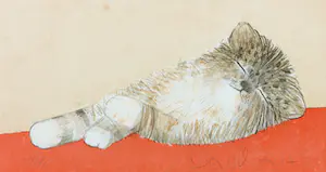 Mohaier Dariush - Twee litho's, Liggende katten kopen? Bied vanaf 35!