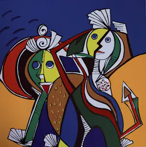 Maartje Wijngaarden - “Faces”. Handgesigneerd en genummerde zeefdruk. kopen? Bied vanaf 35!