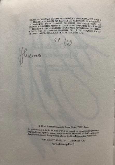 Pierre Alechinsky - Gare d'Osnabruck à Jérusalem kopen? Bied vanaf 165!