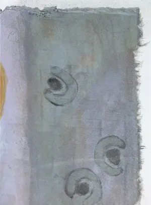 Liesbeth Rahder - Zeefdruk op geschept papier, Zonder titel kopen? Bied vanaf 1!