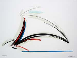 Peter van Drumpt - Litho - 1987 verkocht voor € 35!