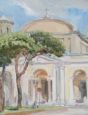 Dmitri Kostylov - Kathedraalplein Ravenna Italië kopen? Bied vanaf 350!