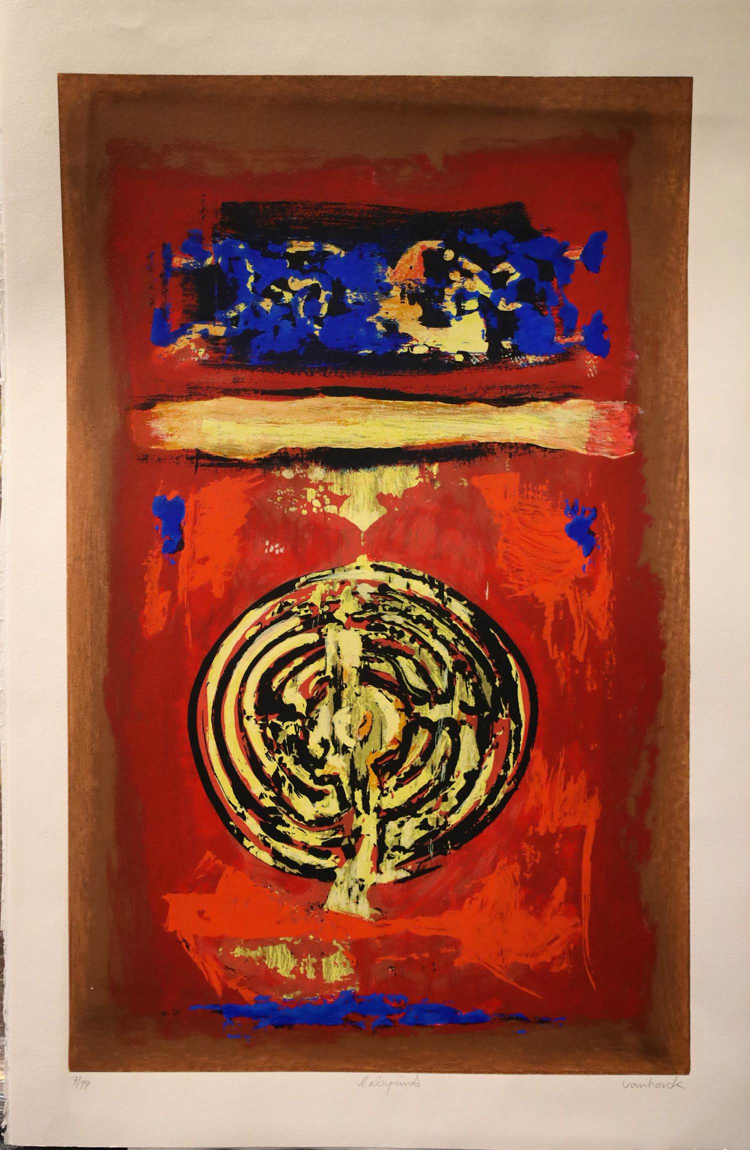 Hans Vanhorck - Labyrint / Zeefdruk Oplage 7/99 kopen? Bied vanaf 50!