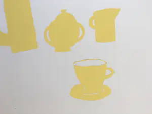 Klaas Gubbels - zeefdruk - ‘Geel Servies’ - 2005 kopen? Bied vanaf 285!