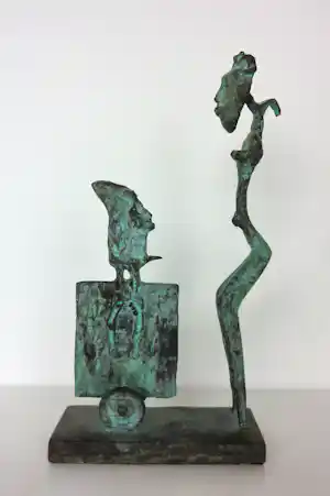 Nelson Carrilho - Femme et l'oiseau (Brons) verkocht voor € 320!