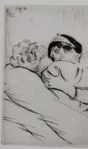 Louis Legrand - Amoureus paar op bed kopen? Bied vanaf 40!