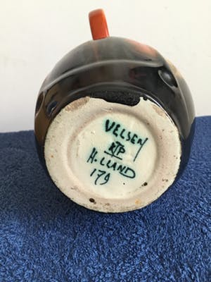 Potterie Kennemerland - Kleurrijke kan met druipglazuur | Velsen kopen? Bied vanaf 50!