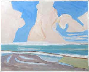 Paul Overhaus - Acryl op doek, Eenzaam - Ingelijst verkocht voor € 100!