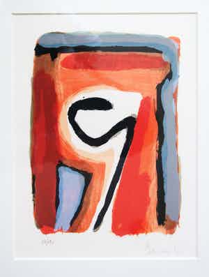 Bram van Velde - 6 kleuren litho - MP264 - 1977. verkocht voor € 275!