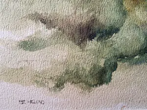 Sjoerdtje Mulder-Hak - 1970 - grote impressionistische aquarel - st Helens isle of Wight - gesigneerd kopen? Bied vanaf 43!