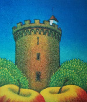 Joop Vegter - Appels bij Sterkenburg - Mezzotint 1995 - Oplage slechts 50 kopen? Bied vanaf 90!